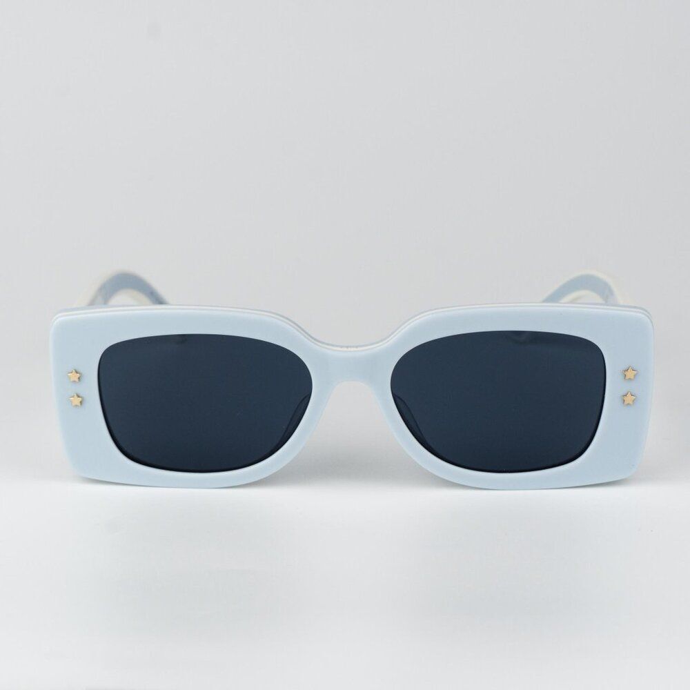 Dior DIORPACIFIC Women Sunglasses Blue White Geometric DIORPACIFIC S1U 80B0 - Picture 2 of 12